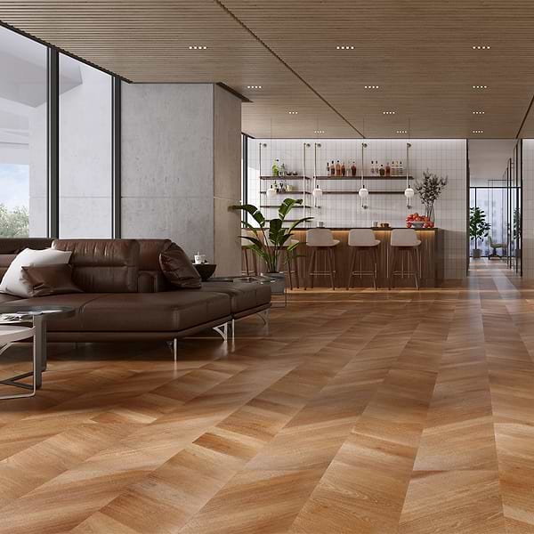 Stacy Garcia Artwood Chevron Bear 12x48 - 5mm/20mil Wear Layer - Rigid Core Click- Matte Luxury Vinyl