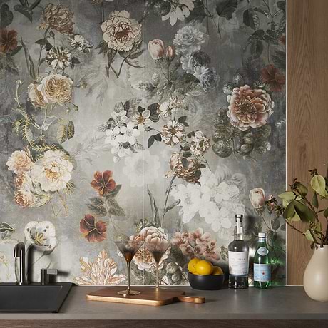 Paula Purroy Musee Dalia Vintage 24x48 Artisan Decor Porcelain Tile