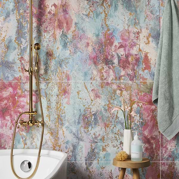 KIT- Paula Purroy Musee Magnolia 24x48 Artisan Decor Mural Porcelain Tile