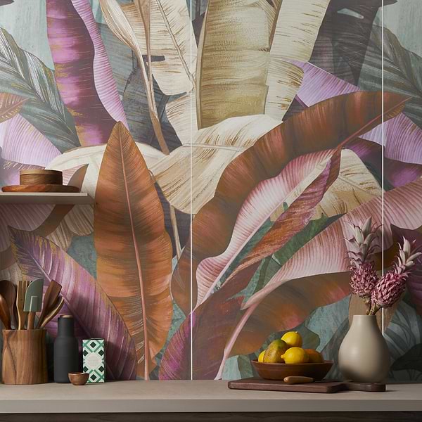 KIT- Paula Purroy Musee Rainforest Multicolor 24x48 Artisan Decor Mural Porcelain Tile