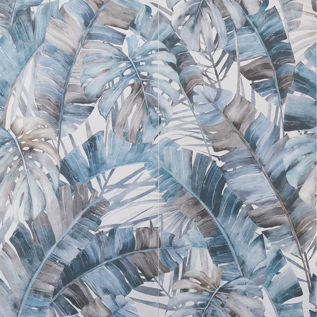 Artscape Rain Forest Blue 24x48 Artisan Decor Matte Porcelain Wall Tile
