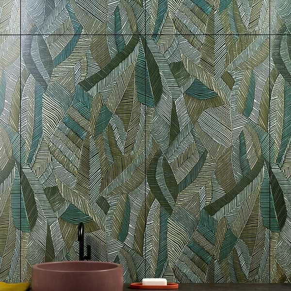 Artscape Wild Atelier Green 24x48 Artisan Decor Matte Porcelain Wall Tile