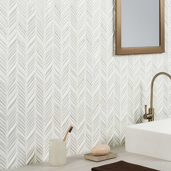 Close Out - Baroque Glass Petals Grigio Crackled Glass