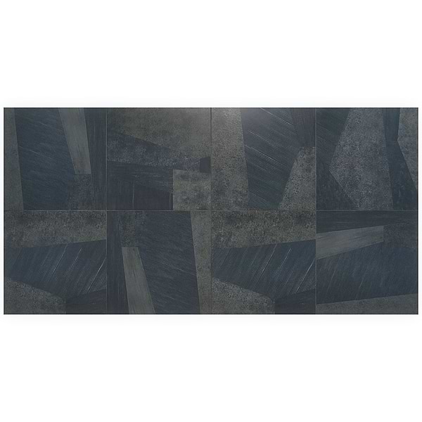 Palladiana Black 24x24 Matte Porcelain Tile