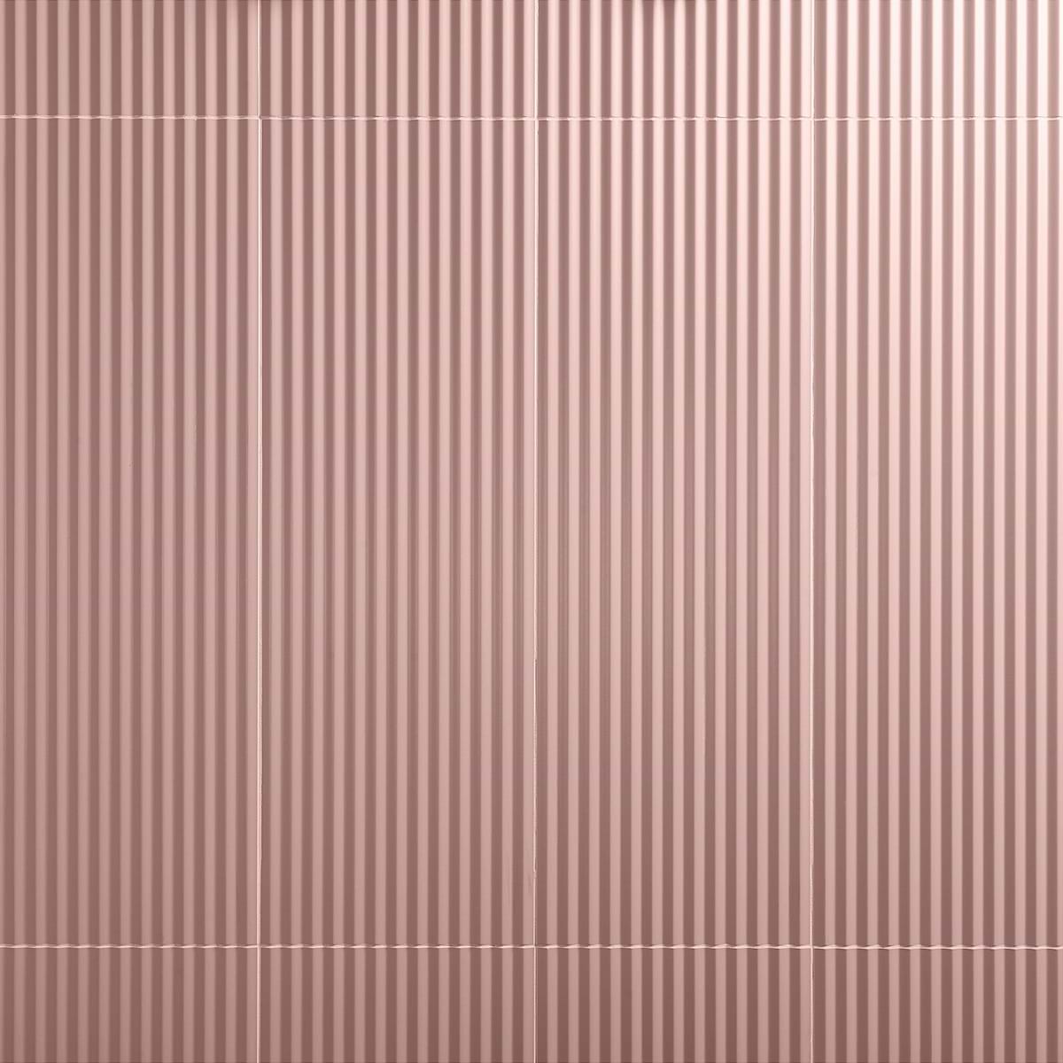 Vespa 3D Blush Pink 12x36 Matte Ceramic
