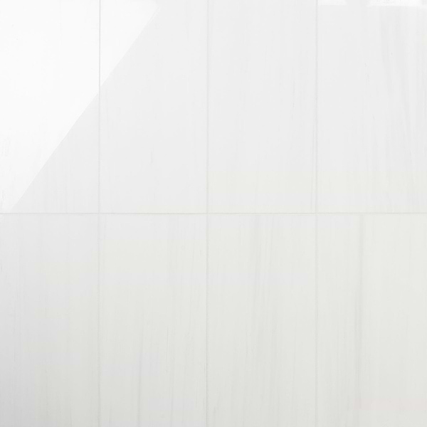 Bianco Dolomite White 12x24 Premium Polished Marble Tile
