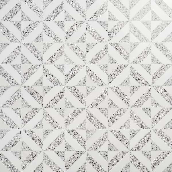 Minna Diagonals Bianca Truffle - Tibet White & Terrazzo