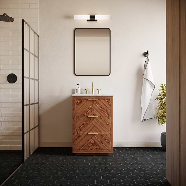 CostaHex Sorrentine Nero 6" Matte Porcelain Hexagon Tile