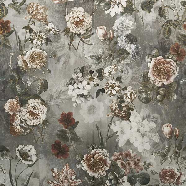 Paula Purroy Musee Dalia Vintage 24x48 Artisan Decor Porcelain Tile