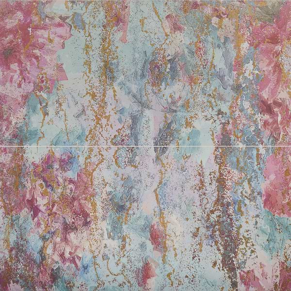 KIT- Paula Purroy Musee Magnolia 24x48 Artisan Decor Mural Porcelain Tile