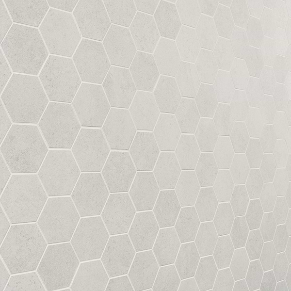 Ages Perla 3" Hex Matte Porcelain Mosaic Tile
