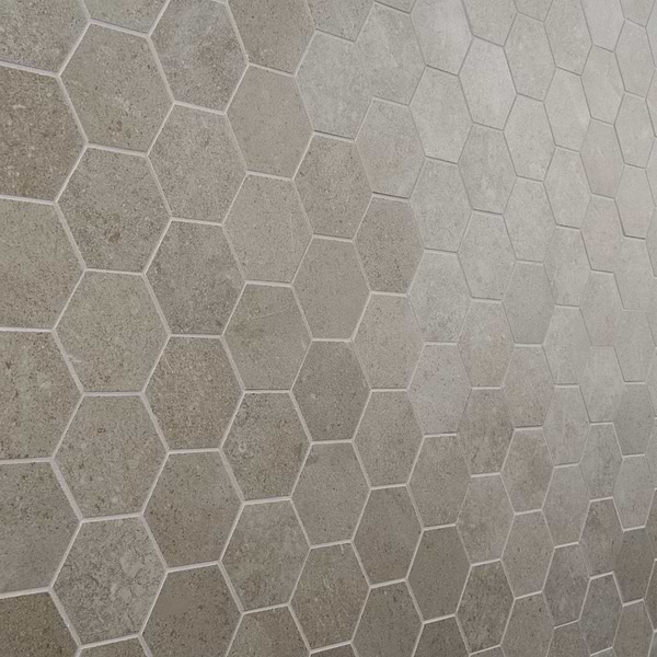 Ages Tortora 3" Hex Matte Porcelain Mosaic Tile