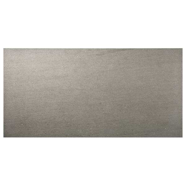 Tectonic Smoke Gray 24x48 Matte Porcelain Tile; in Gray Through Body Porcelain; for Backsplash, Bathroom Floor, Bathroom Wall, Commercial Floor, Floor Tile, Kitchen Floor, Kitchen Wall, Outdoor Floor, Outdoor Wall, Shower Floor, Shower Wall, Wall Tile; in Style Ideas Classic, Contemporary, Modern