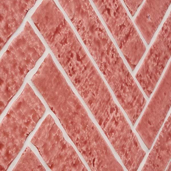 Artist Coralito Terracotta Pink 1.5x9 Crackled Glossy Ceramic Tile
