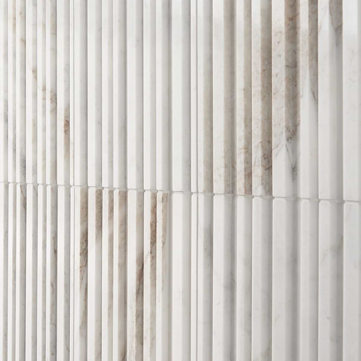 Shop Carver Barcode Alaska White 12x24 Dimensional Polished