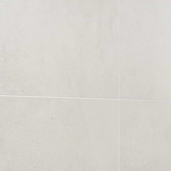 Ages Perla White 24x24 Limestone Look Matte Porcelain Tile