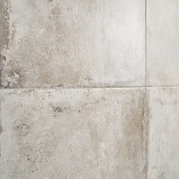 Caruso Efeso Gray 24x24 Travertine Look Matte Porcelain Tile