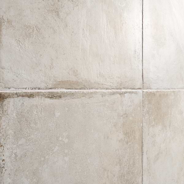 Caruso Olimpia White 24x24 Travertine Look Matte Porcelain Tile