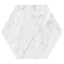 Epoch White Carrara 10" Hexagon Honed Marble