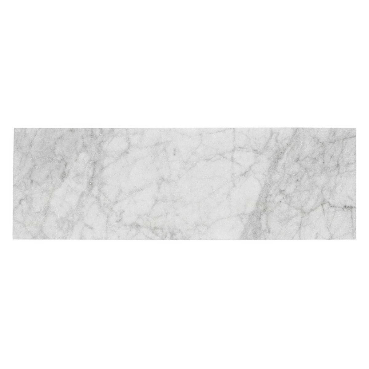 Epoch White Carrara 6x18 Honed Honed Marble