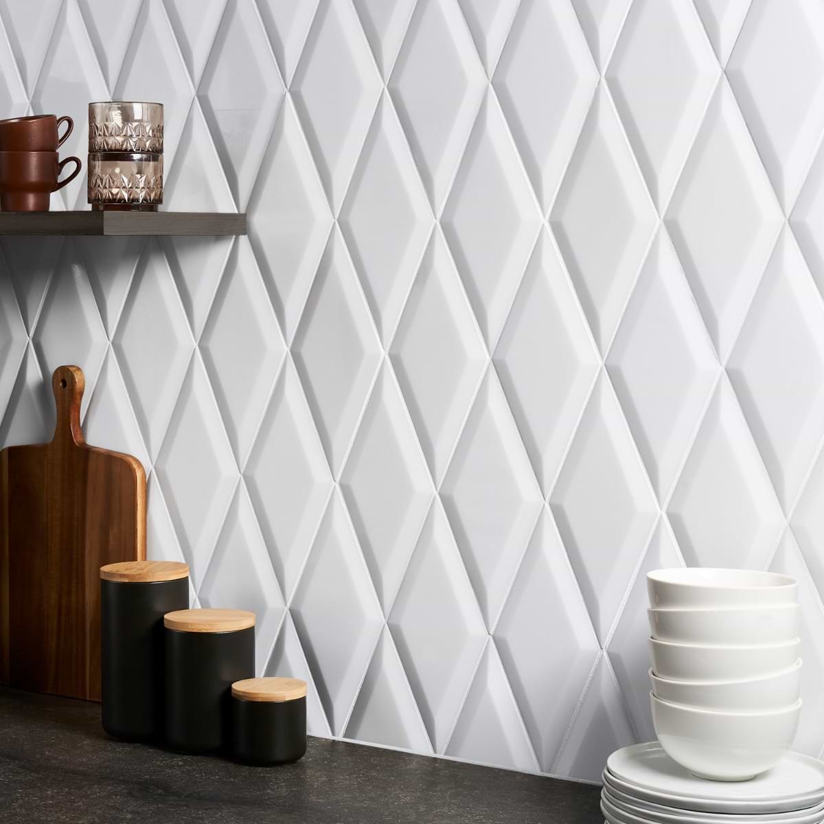 Shop Cabot White Jade Beveled 6x12 | SohoStudioCorp.com