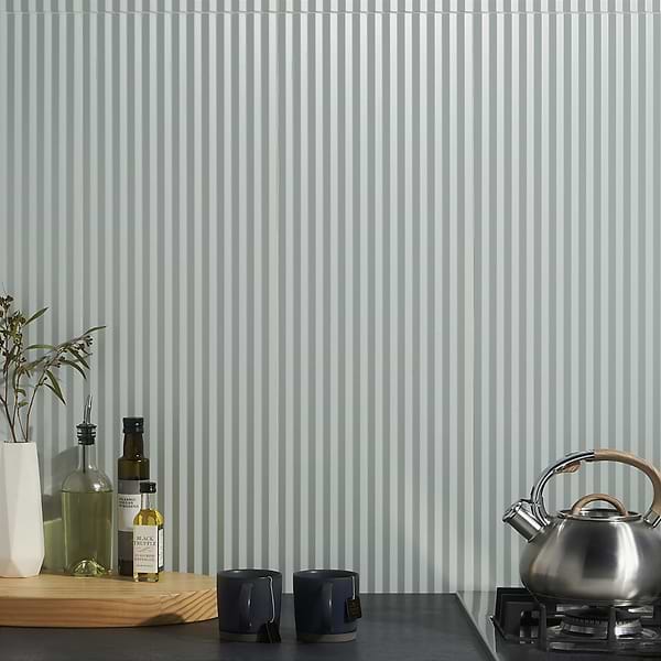 Vespa 3D Aquamarine 12x36; in Green Ceramic; for Backsplash, Bathroom Wall, Kitchen Wall, Shower Wall, Wall Tile; in Style Ideas Beach, Contemporary, Modern, Transitional