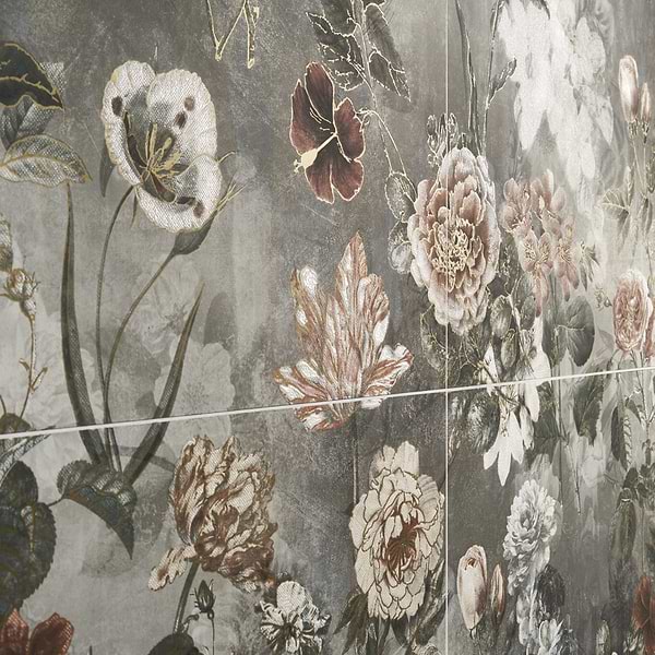 Paula Purroy Musee Dalia Vintage 24x48 Artisan Decor Porcelain Tile