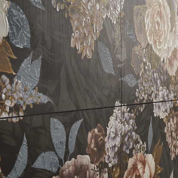 Paula Purroy Musee Rosette 24x48 Artisan Decor Porcelain Tile