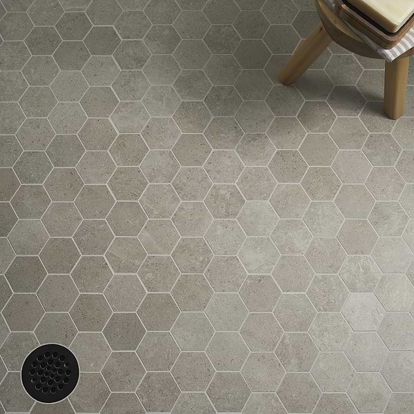 Ages Tortora 3" Hex Matte Porcelain Mosaic Tile