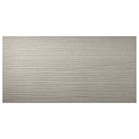Tectonic Pleated Silver Gray 24x48 Matte Porcelain Tile