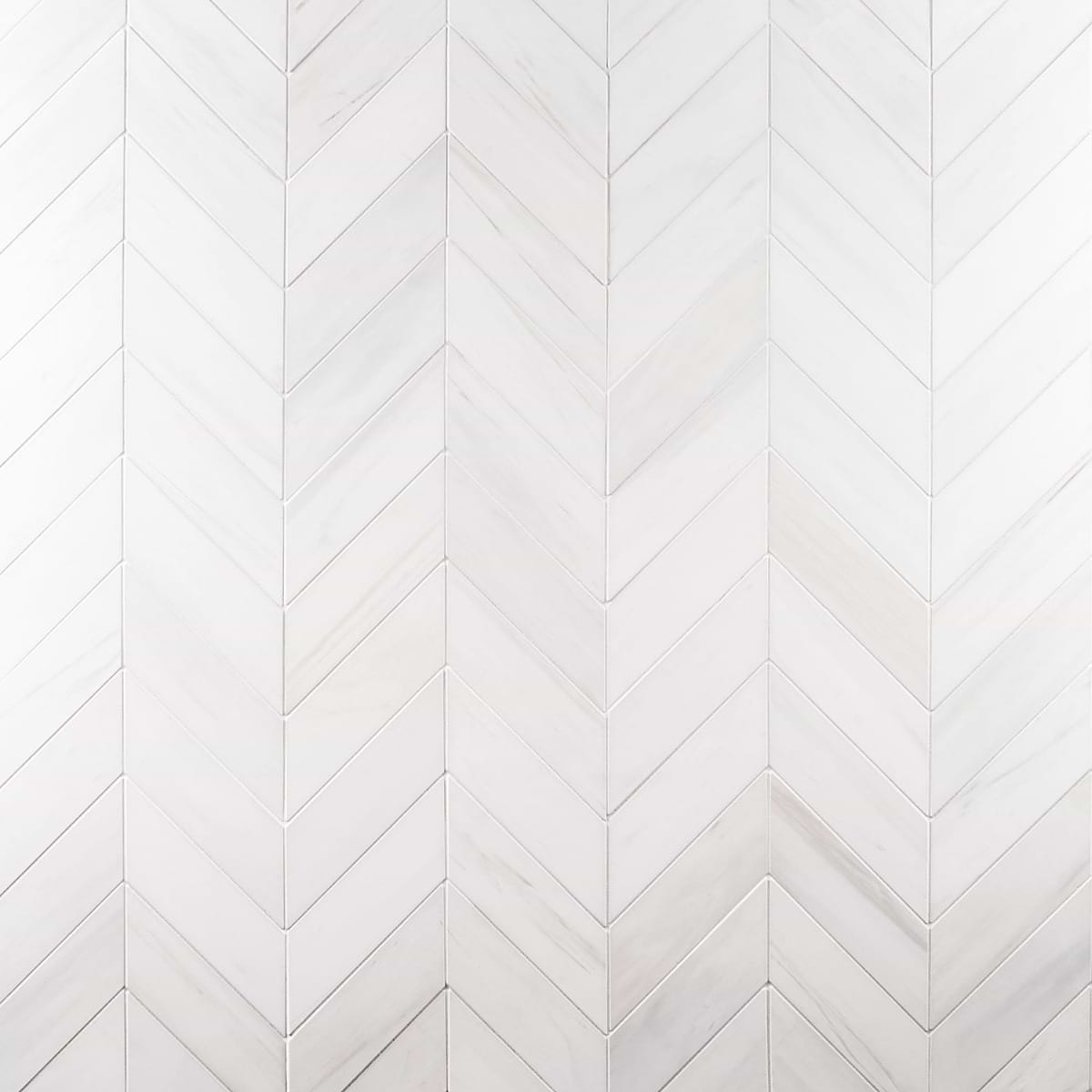 Bianco Dolomite Premium 3x12 Chevron Honed 