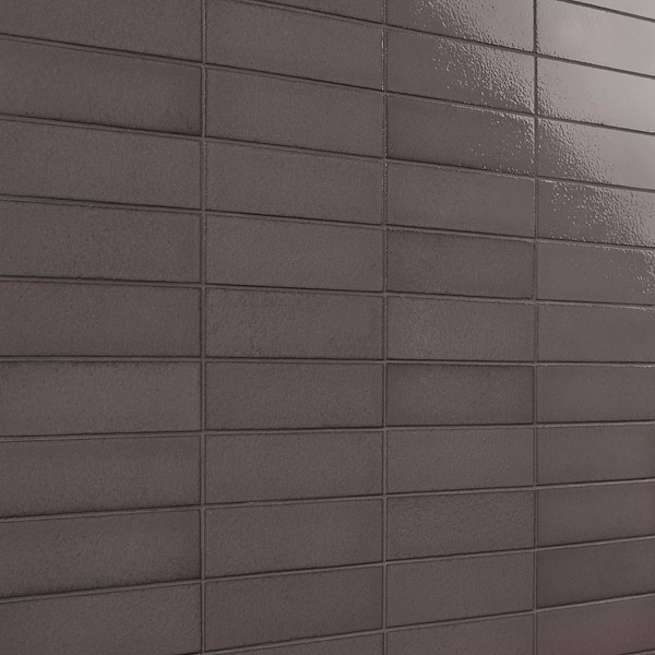 ColorHues Lava Stone Pebble Gray 2x8 Polished Lava