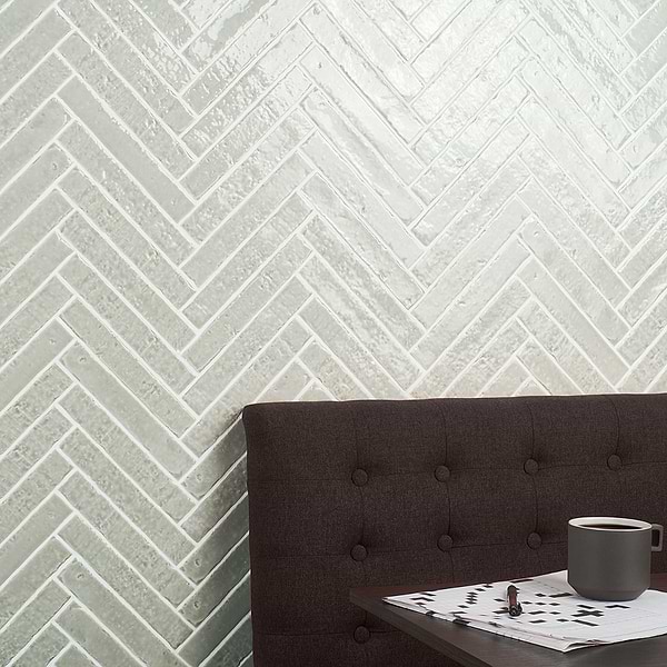Sample-Artist Chameleon Sage Gray 1.5x9 Glossy Ceramic Tile