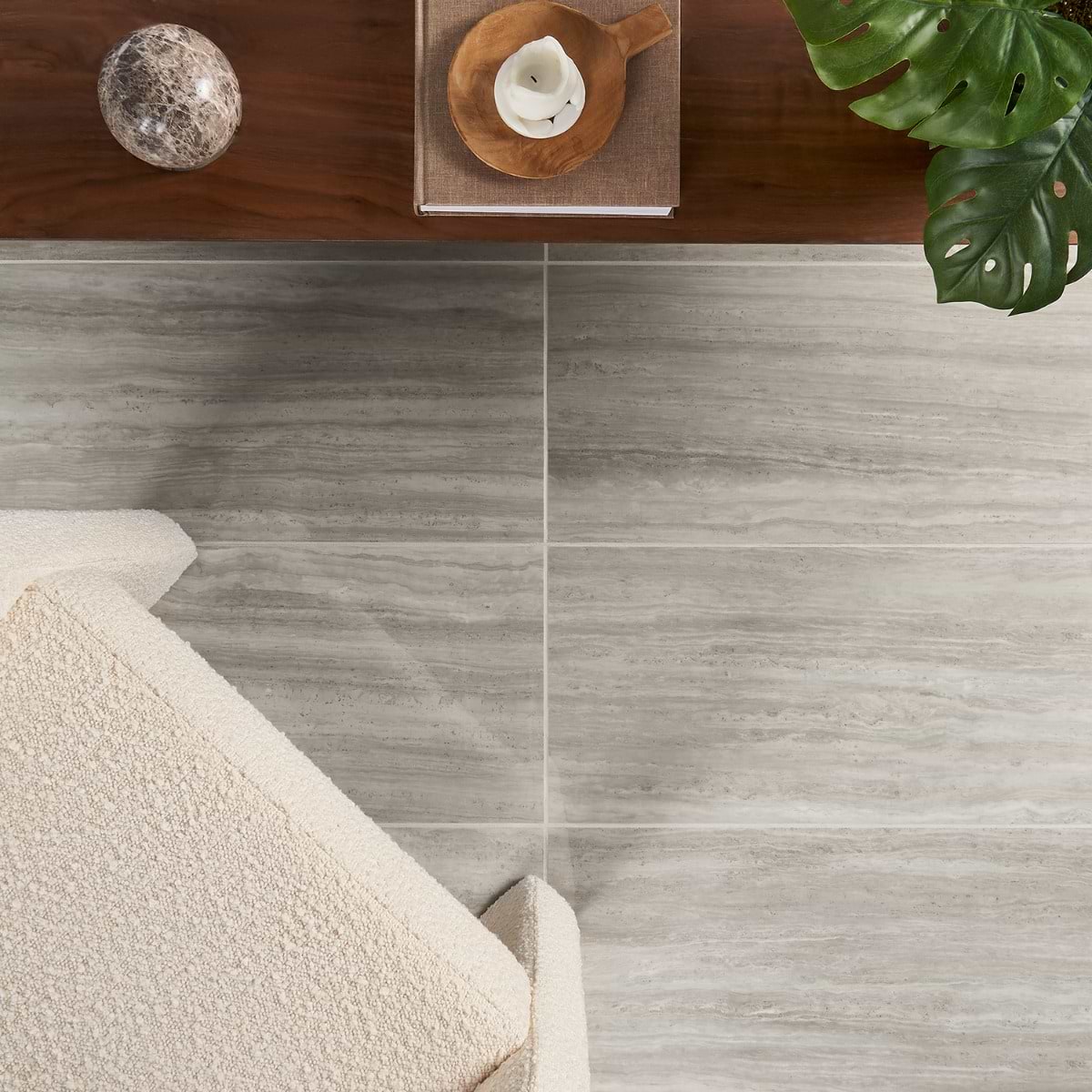 Shop Close Out - Zenit Grigio Chiaro Gray 12x24 Travertine Look