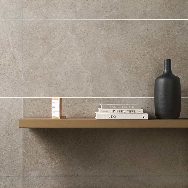 Ages Tortora Beige 24x48 Limestone Look Matte Porcelain Tile
