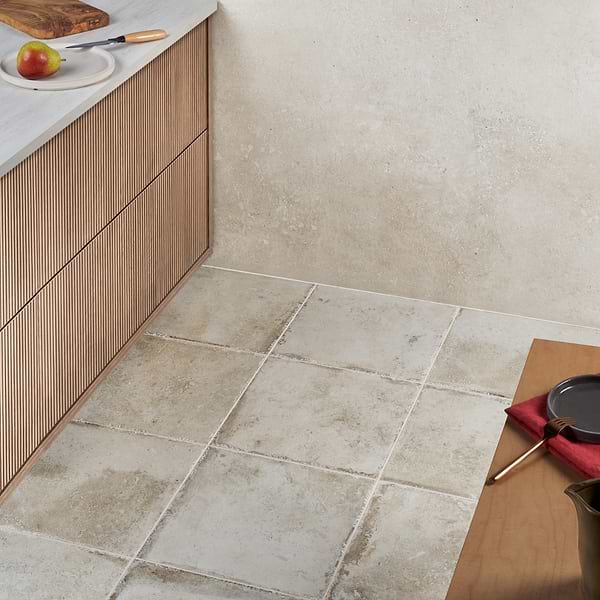 Caruso Olimpia White 12x12 Travertine Look Matte Porcelain Tile