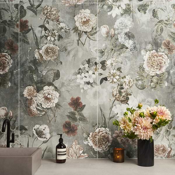 Paula Purroy Musee Dalia Vintage 24x48 Artisan Decor Porcelain Tile