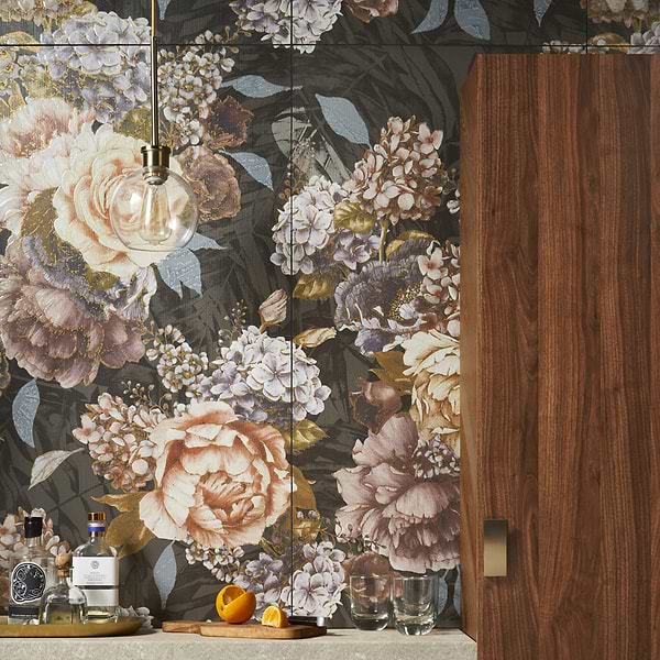 Paula Purroy Musee Rosette 24x48 Artisan Decor Porcelain Tile