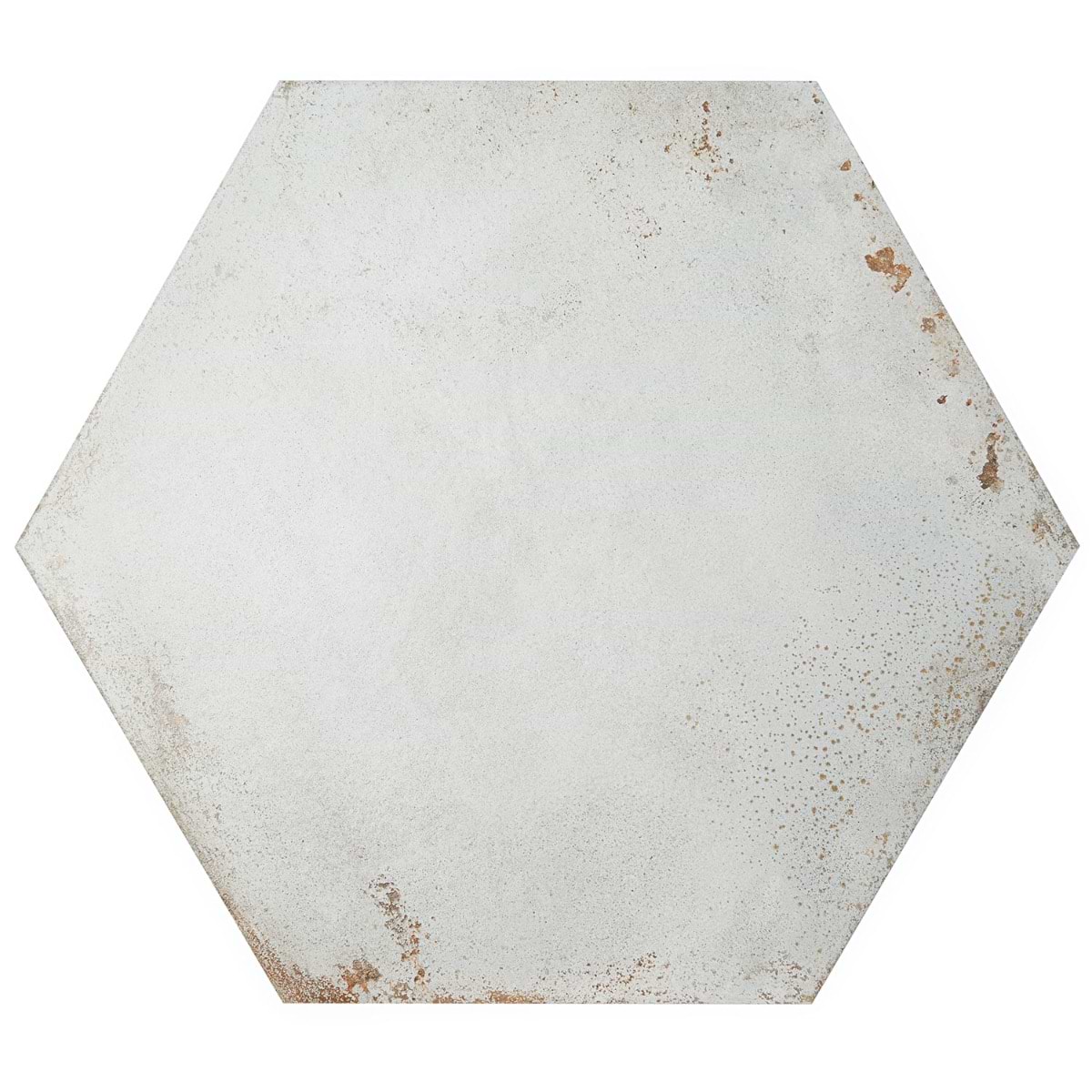 Angela Harris San Francisco White 20" Hexagon Matte Porcelain
