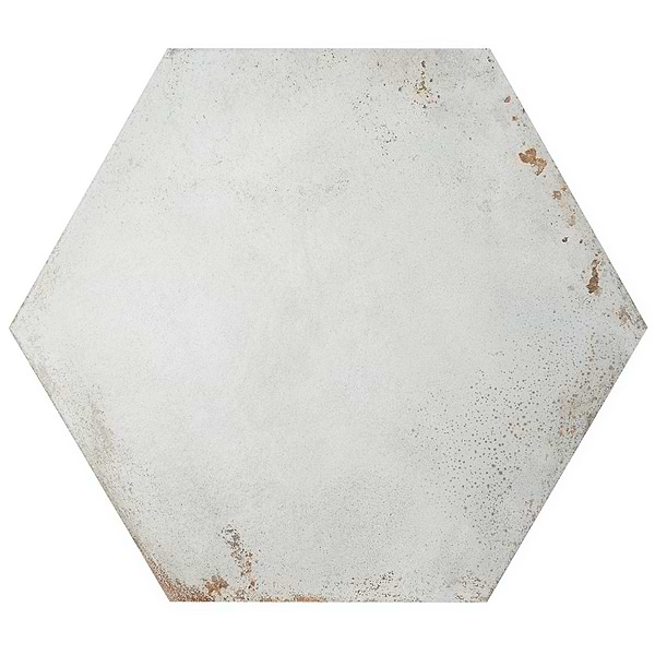 Close Out - Angela Harris San Francisco White 20" Hexagon Matte Porcelain