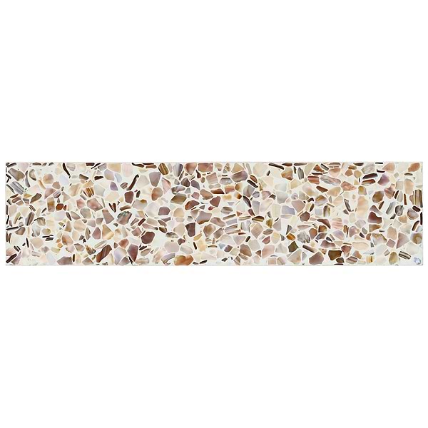 Pearl Terrazzo Polished Cream 3x12 Polished Terrazzo