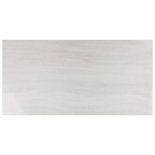 Zenit Bianco White 24x48 Travertine Look Polished Porcelain Tile