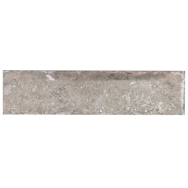 Caruso Efeso Gray 3x12 Travertine Look Matte Porcelain Tile
