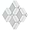 Elaine Azul Blue Celeste Polished Marble and Pearl Mosaic Tile