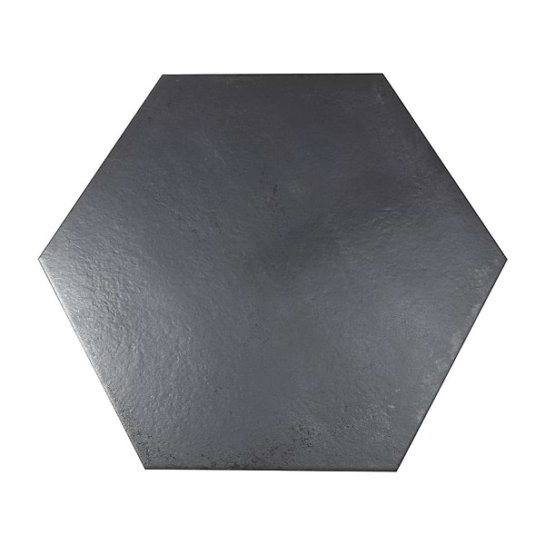 Angela Harris San Francisco Black 20" Hexagon Matte Porcelain