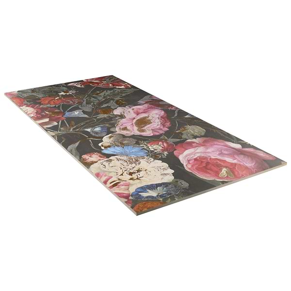 KIT- Paula Purroy Musee Bouquet Multicolor 24x48 Artisan Decor Mural Porcelain Tile