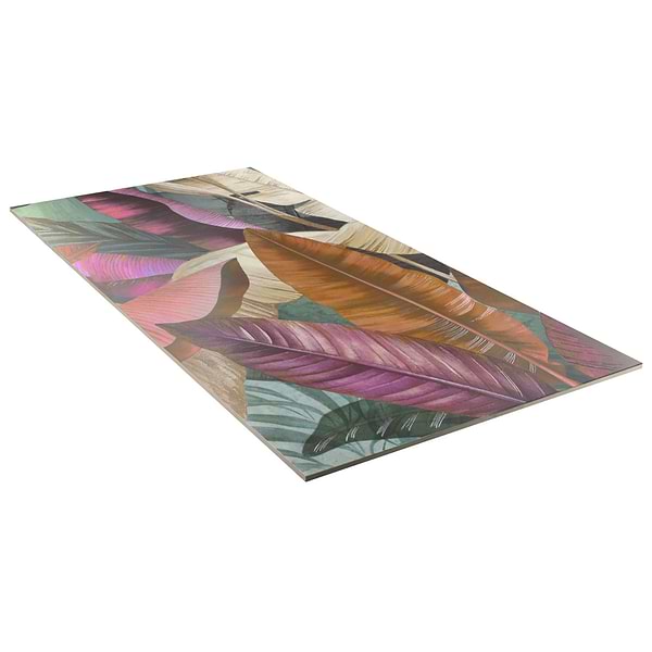 KIT- Paula Purroy Musee Rainforest Multicolor 24x48 Artisan Decor Mural Porcelain Tile