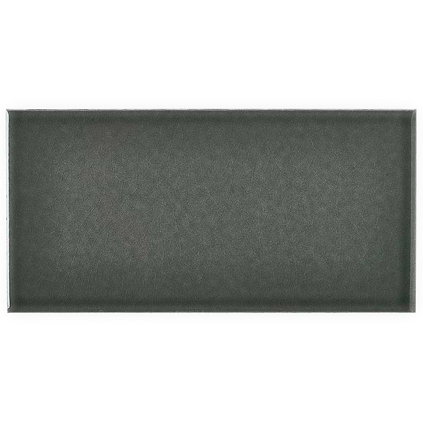 Palisa Ash Gray 4x8 Crackled Glossy Ceramic Tile