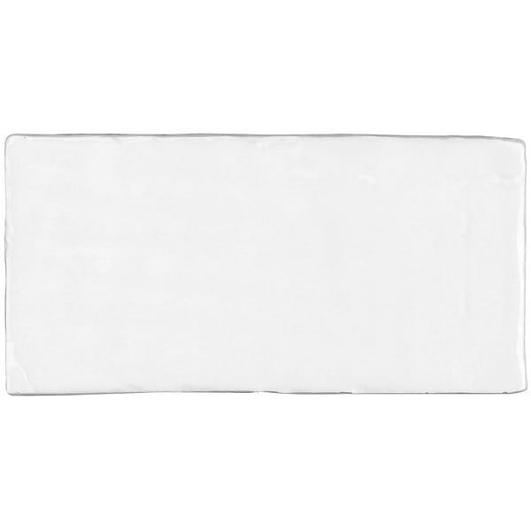 Malta White 4x8 Terracotta Look Polished Ceramic Tile