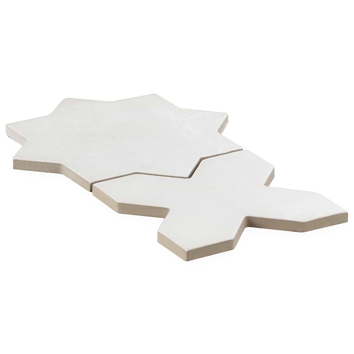 Shop Sample-Malta White Matte Star and White Matte Cross 6